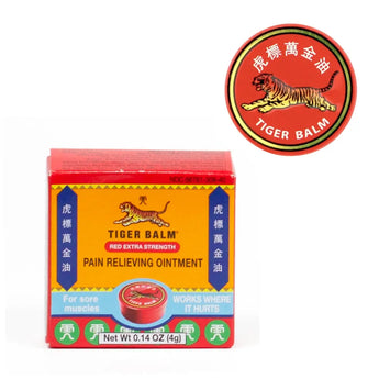Tiger Balm Pain Relieving Ointment - Red Pocket Size (0.14oz - 4g) 虎標萬金油加强版(紅色) Acupuncture Supply Wholesale