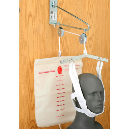Cervical Neck Traction Set (Over Door) - Posture Corrector 颈椎牵引器——挂门水袋式 Acupuncture Supply Wholesale
