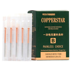 Wabbo Acupuncture Needles CopperStar B-Type (5 Needles/Tube, 500 PCS/Box) Acupuncture Supply Wholesale