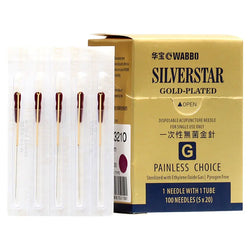 Wabbo Acupuncture Needles GoldStar G-Type (1 Needle/Tube, 100 PCS/Box) Acupuncture Supply Wholesale