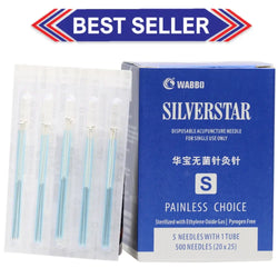 Wabbo Acupuncture Needles Silverstar S-Type (5 Needles/Tube, 500 PCS/Box) Acupuncture Supply Wholesale