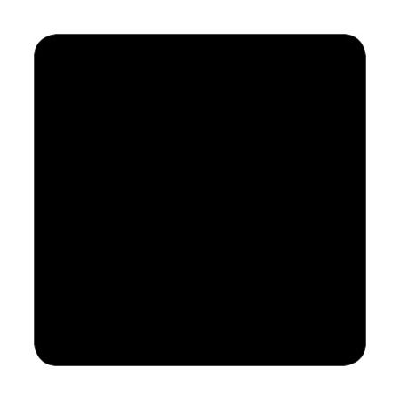 Half Pillow 9x 4.5x 25 inches (Black)-Wabbo Company