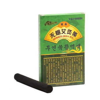 Smokeless Moxa Rolls - 5 Rolls/Box 华宝牌无烟艾灸条 Acupuncture Supply Wholesale