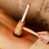 Moxa Stick Burner - Wooden Single Hole 葫芦灸器 带手把