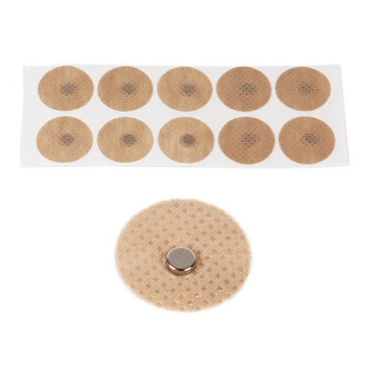2500 Gauss Magnets - Nickel Plated - 10 Pieces/Pack 磁珠，2500高斯，黑色，带有皮肤色胶布