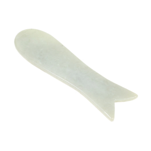 Jade Fish-Style Gua Sha Tool 鱼形玉石刮痧板