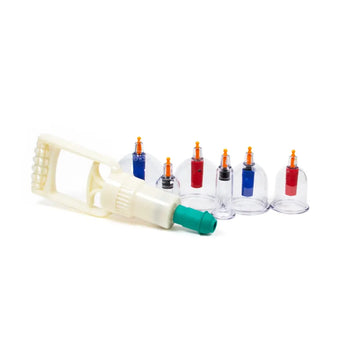 KANG ZHU Cupping Set With Magnetics - 6 Cup Set 康祝磁性真空拔罐，6杯装-套 Acupuncture Supply Wholesale