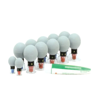 Hai-Chi Cupping Set With Magnets - 12 Cup Set 哈慈五行针（12杯） Acupuncture Supply Wholesale