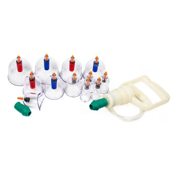 KANG ZHU Cupping Set With Magnets - 12 Cup Set 康祝磁性真空拔罐，12杯装-套 Acupuncture Supply Wholesale