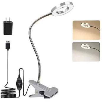 LED Clip-On Light Lamp - Silver Acupuncture Supply Wholesale