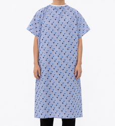 Cloth Gown XL With Tie (Multi Color - Snowflake Patten) 加大码检查服