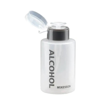 Alcohol Dispenser Clear Plastic - Labeled (8oz) 酒精瓶（白色，手动泵） Acupuncture Supply Wholesale