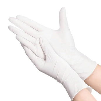 Latex Powder-Free Gloves (beige) - 100/Box 无粉乳胶手套 Acupuncture Supply Wholesale