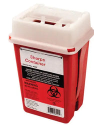 Sharps Container With Slit Top - 1 QUART 普通装废针盒 - 1 夸 MOORE MEDICAL