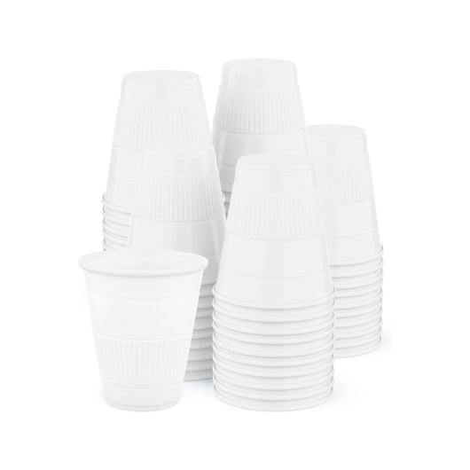 Disposable Plastic Rinse Cups (50/Bag) - White 一次性塑料水杯（白色）