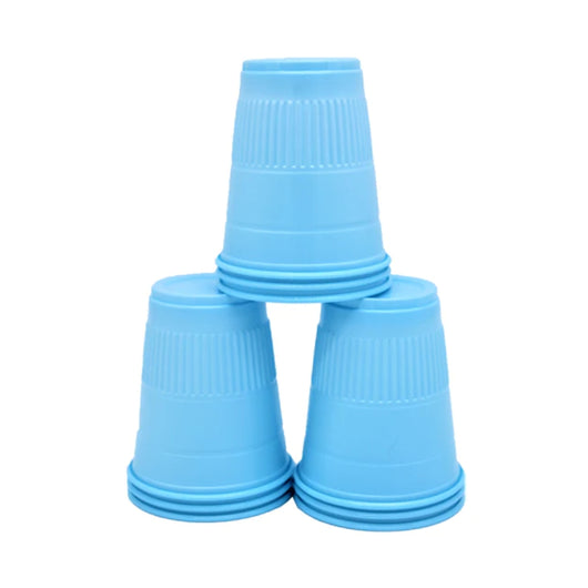 Disposable Plastic Rinse Cups (50/Bag) - Blue 一次性塑料水杯（蓝色）