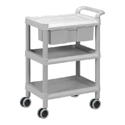 Utility Cart With Drawer (S) - ABS Plastic 医用推车，有抽屉塑料型，韩国进口 Acupuncture Supply Wholesale
