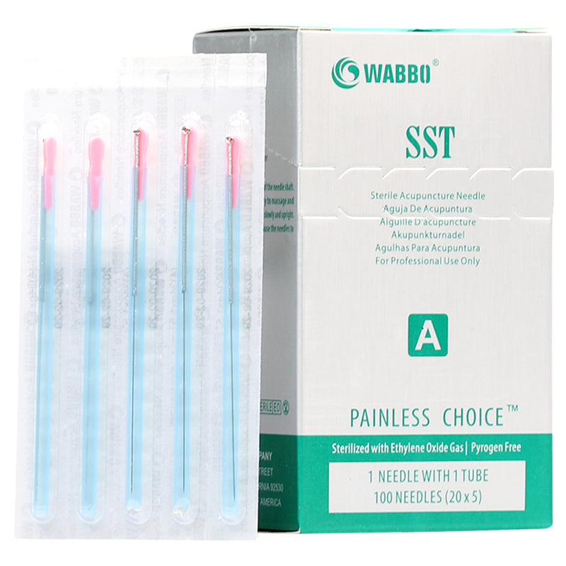 Wabbo Acupuncture Needles SST A-Type (1 Needles/Tube, 100 Wabbo Acupuncture Needles SST A-Type (1 Needles/Tube, 100