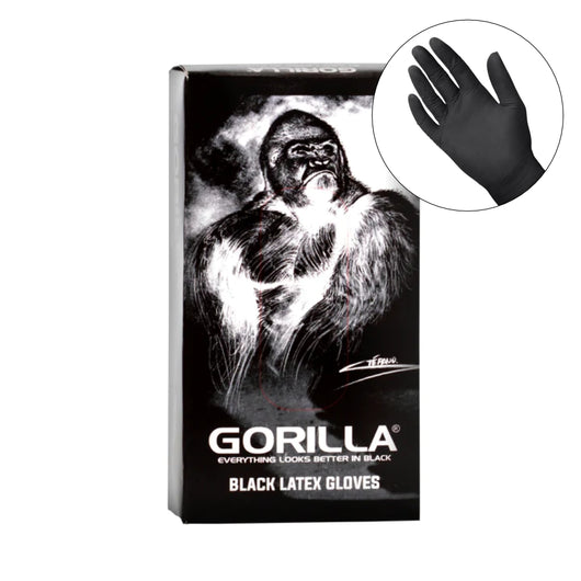 Gorilla Black Latex Exam Gloves 乳胶手套 黑色