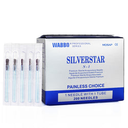 Wabbo Acupuncture Needles Silverstar NN-Type (1 Needles/Tube, 200 PCS/Box)