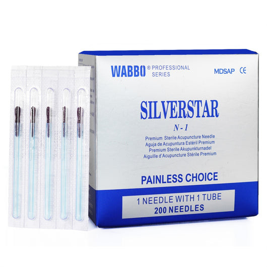 Wabbo Acupuncture Needles Silverstar NN-Type (1 Needles/Tube, 200 PCS/Box)