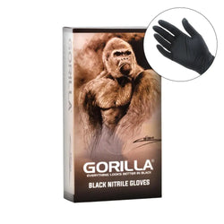 Gorilla Black Nitrile Exam Gloves 丁晴手套 Acupuncture Supply Wholesale