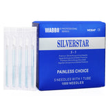Wabbo Acupuncture Needles Silverstar SS-Type (5 Needles/Tube, 1000 PCS/Box)