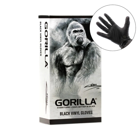 Gorilla Black Vinyl Gloves 乙烯基塑料黑色一次性手套