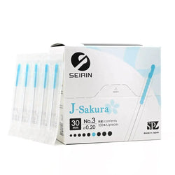 Seirin Acupuncture Needles J Type (1 Needle/Tube, 100 PCS/Box) Acupuncture Supply Wholesale