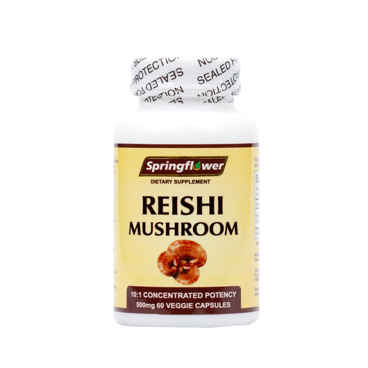 Reishi Mushroom Veggie Capules (500mg) - 6 Pack (60 Capsules/BTL) 灵芝胶囊
