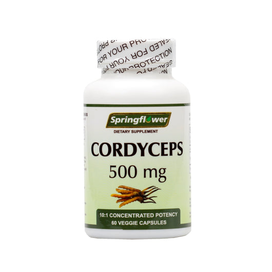 Cordyceps Veggie Capsules (500mg) - 6 Pack (60 Capsules/BTL) 冬虫夏草胶囊