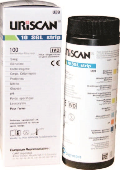 Uriscan test strips (10sg) 100strips/box-Wabbo Company
