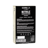 Gorilla Black Nitrile Exam Gloves - Lightweight